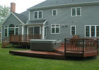 Ipe with white ipe rails